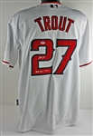 Mike Trout Signed Angels Home Jersey with MLB Debut 7-8-11 Inscription (PSA/DNA Rookiegraph)