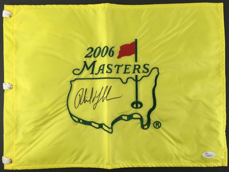 Phil Mickelson Signed 2006 Masters (Winner) Pin Hole Flag (JSA)