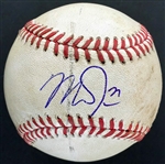 Mike Trout Game Used & Signed OML Baseball from 7-31-2015 Game vs. Dodgers (Trout 3-for-4 w/HR)(PSA/DNA & MLB Authentication)