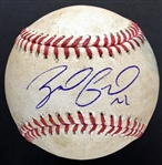 Zack Greinke 2015 Game Used & Signed OML Baseball - 7/31 Dodgers vs Angels - Greinke Pitched Ball to Pujols! (JSA)