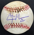 Clayton Kershaw Signed & Game Used OML Baseball from 9-2-15 Game vs. Giants (Kershaw Pitch to Buster Posey!)(PSA/DNA & MLB Holo)