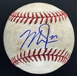 Mike Trout Game Used & Signed OML Baseball from 9-9-2012 Game vs. Detroit (Trout Hits 26th HR in Game)(PSA/DNA & MLB Authentication)