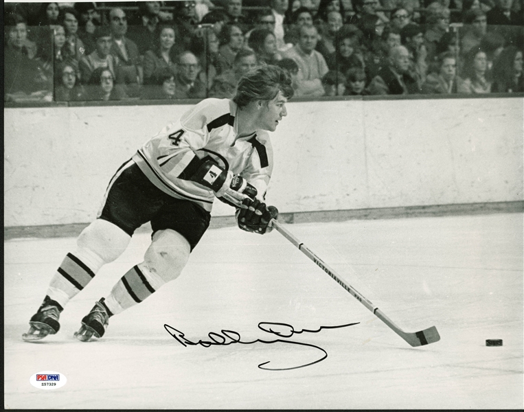 Bobby Orr Superbly Signed 11" x 14" Photo (PSA/DNA)