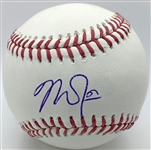 Mike Trout Rookie Era Signed OML Selig Baseball (JSA)