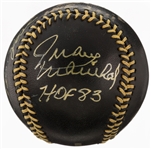 MLB Greats Multi-Signed & Inscribed OML Black Baseball w/ Rose, Cepeda, Alomar & Maricha (PSA/DNA)
