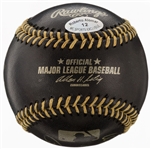 MLB Greats Multi-Signed & Inscribed OML Black Baseball w/ Rose, Cepeda, Alomar & Maricha (PSA/DNA)