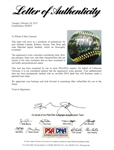 MLB Greats Multi-Signed & Inscribed OML Black Baseball w/ Rose, Cepeda, Alomar & Maricha (PSA/DNA)