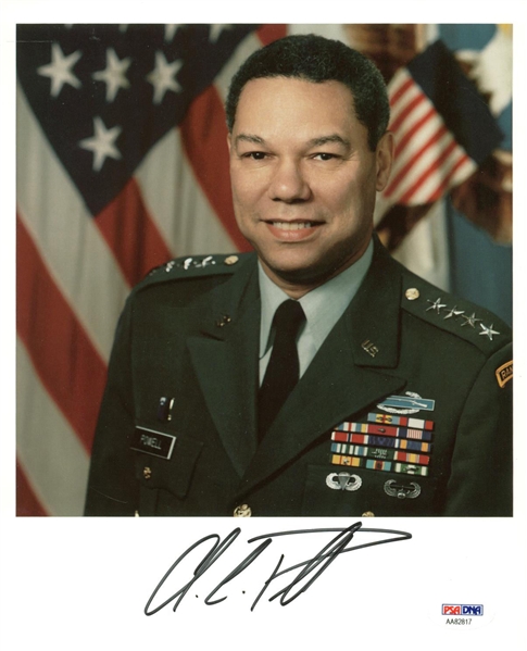 Colin Powell Signed 8" x 10" Military Photograph (PSA/DNA)