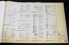 The Grateful Dead: Jerry Garcia & Bob Weir Unique Signed Blueprints for Co-Owned NYC Penthouse - Signed by Both & Initialed 6 Times! (PSA/DNA)