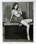 Hugh Hefner Signed Earl Moran Silver Gelatin Photo of Marilyn Monroe (PSA/DNA)