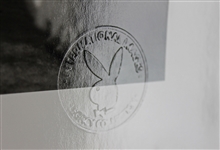 Hugh Hefner Signed Earl Moran Silver Gelatin Photo of Marilyn Monroe (PSA/DNA)
