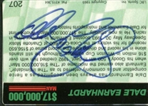 Dale Earnhardt Signed 1993 Trading Card (PSA/DNA)