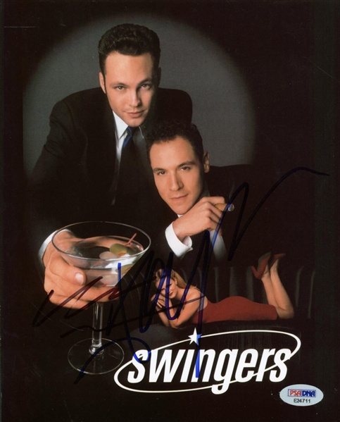 Swingers Signed 8" x 10" Photo w/ Jon Favreau & Vince Vaughn (PSA/DNA)