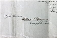 President Ulysses S. Grant Signed 1873 Appointment Document (PSA/DNA)