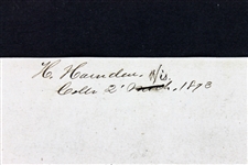President Ulysses S. Grant Signed 1873 Appointment Document (PSA/DNA)