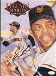 Giants Willie Mays Signed Autographed Legends Sports Magazine (JSA)