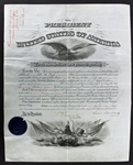 President Grover Cleveland Signed 1887 Military Commission Document (PSA/DNA)