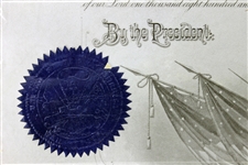 President Grover Cleveland Signed 1887 Military Commission Document (PSA/DNA)