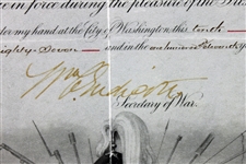 President Grover Cleveland Signed 1887 Military Commission Document (PSA/DNA)