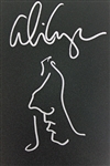 Alice Cooper In-Person Signed Drumhead with Hand Drawn Self-Portrait Sketch (PSA/DNA)