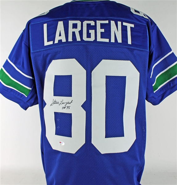 Steve Largent Signed Seahawks Jersey (PSA/DNA)