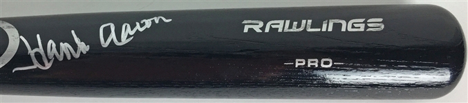 Hank Aaron Near-Mint Signed Baseball Bat (PSA/DNA)