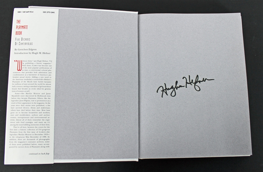 Hugh Hefner Signed "Playboy:The Playmate Book" Hardcover Book (PSA/DNA)
