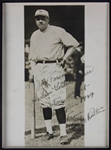 Babe Ruth Impressive Signed & Inscribed 8 x 10 Photo in Custom Framed Display (PSA/DNA)