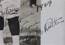 Babe Ruth Impressive Signed & Inscribed 8 x 10 Photo in Custom Framed Display (PSA/DNA)