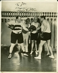 Babe Ruth Signed 8 x 10 Boxing Photo (PSA/DNA)