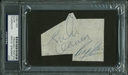 The Beatles: John Lennon & Ringo Starr Signed 2.75" x 3.75" Album Page (PSA/DNA Encapsulated)