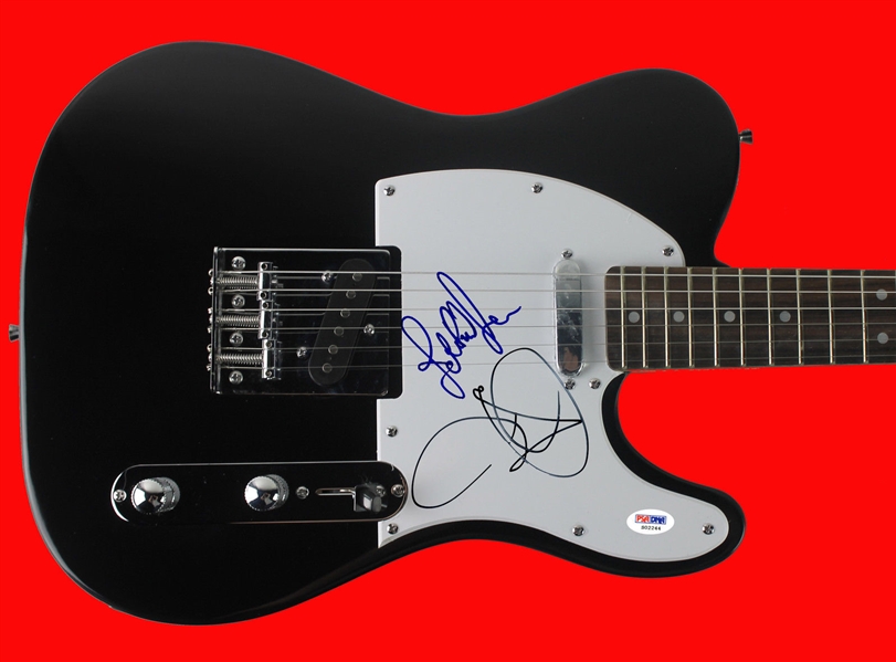 Led Zeppelin: Robert Plant & John Paul Jones Signed Telecaster-Style Guitar (PSA/DNA)