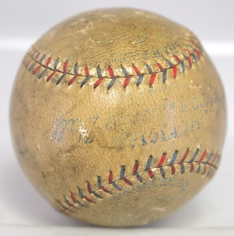 Lot Detail - RARE Vintage Ty Cobb Signed OAL Reach (Barnard) Baseball c ...