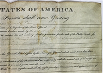President Andrew Jackson Signed 1830 Land Grant (PSA/DNA)