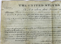 President Andrew Jackson Signed 1830 Land Grant (PSA/DNA)