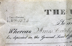 President Andrew Jackson Signed 1830 Land Grant (PSA/DNA)