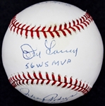 World Series MVP's Multi-Signed OML Baseball w/ Dusty Rhodes Johnny Podres & Don Larsen (PSA/DNA)