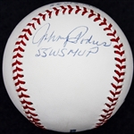 World Series MVP's Multi-Signed OML Baseball w/ Dusty Rhodes Johnny Podres & Don Larsen (PSA/DNA)