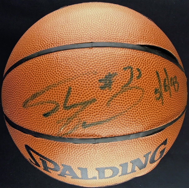 Shaquille ONeal Rookie of the Year-Era Signed NBA I/O Basketball (JSA)