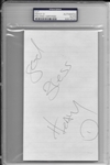 Heavy D Rare Vintage Signed Album Page (PSA/DNA Encapsulated)
