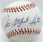 Jim Catfish Hunter Signed Near-Mint Baseball (PSA/DNA)