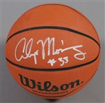 Alonzo Mournig Signed I/O Basketball (JSA)