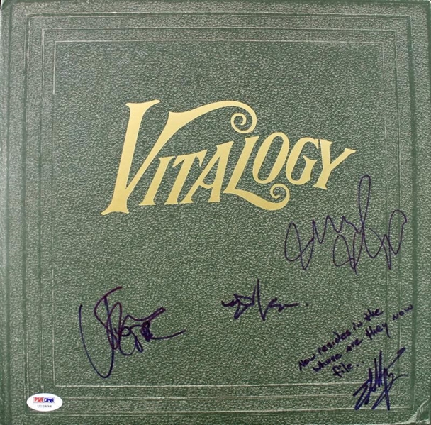 Pearl Jam Group Signed "Vitalogy" Record Album (PSA/DNA)