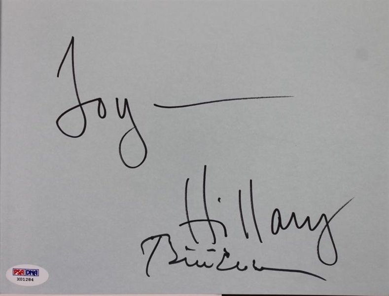 Bill & Hillary Clinton Rare Dual-Signed "The Clintons" Hardcover Book (PSA/DNA)