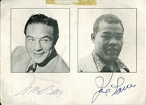 Joe Louis & Max Baer Signed 5 x 7 Photo (JSA)