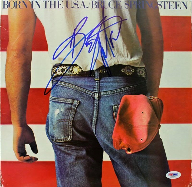 Bruce Springsteen "Born in the USA" Signed Album Cover w/ Vinyl (PSA/DNA)