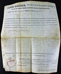 President James Monroe Signed 1824 Land Grant (PSA/DNA)