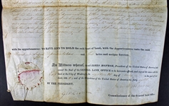 President James Monroe Signed 1824 Land Grant (PSA/DNA)