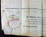 President James Monroe Signed 1824 Land Grant (PSA/DNA)