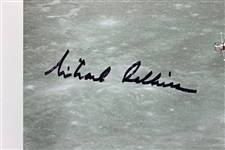 Apollo 11: Buzz Aldrin & Michael Collins Dual-Signed 16 x 20 Canvas Print (PSA/DNA)